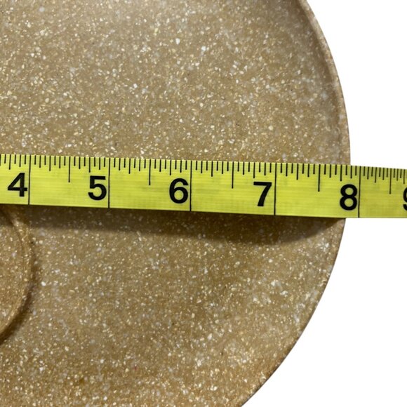 Vintage Kenro Melamine Speckled Plate Off Center Cup Well - Lot of 4 - Picture 13 of 13